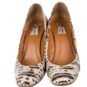 Lanvin Shoes - Lanvin embossed snakeskin espadrille wedges Lanvin Shoes - Lanvin embossed snakeskin espadrille wedges